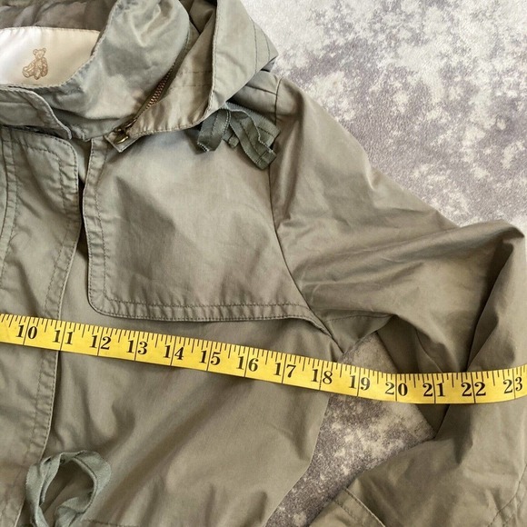 Tweenie Weenie Olive Green Jacket Hooded Size Petite Small - Picture 6 of 10